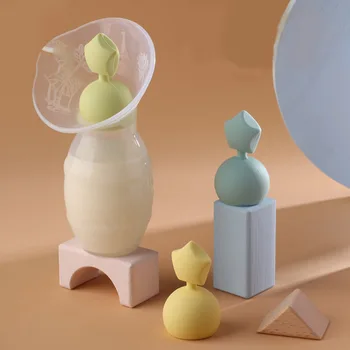 

Manual Breast Pump Partner Silicone Cute Star Shape Baby Breast Milk Breast Pumps Stopper Leak-Proof Cover Lid