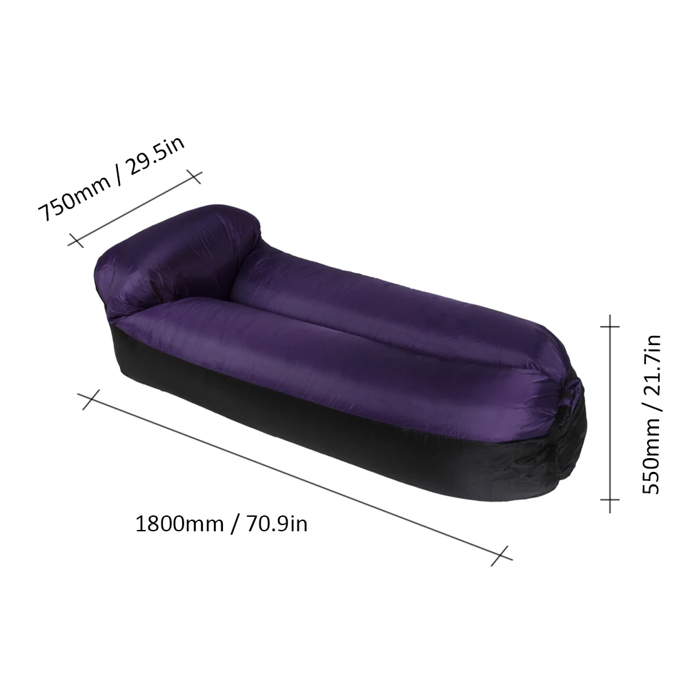 Portable Inflatable Sofa Lazy Bag Couch Pillow Sleeping Beds for Camping Inflatable Sofa Lazy Camping Sleeping Bags Air Bed 5