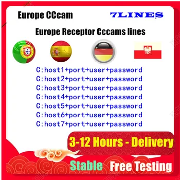 

DVB-S2 cccam 7line Europe Portugal for Satellite Receiver freesat V8V7 Poland Spain Germany cccam server receptor satellite find