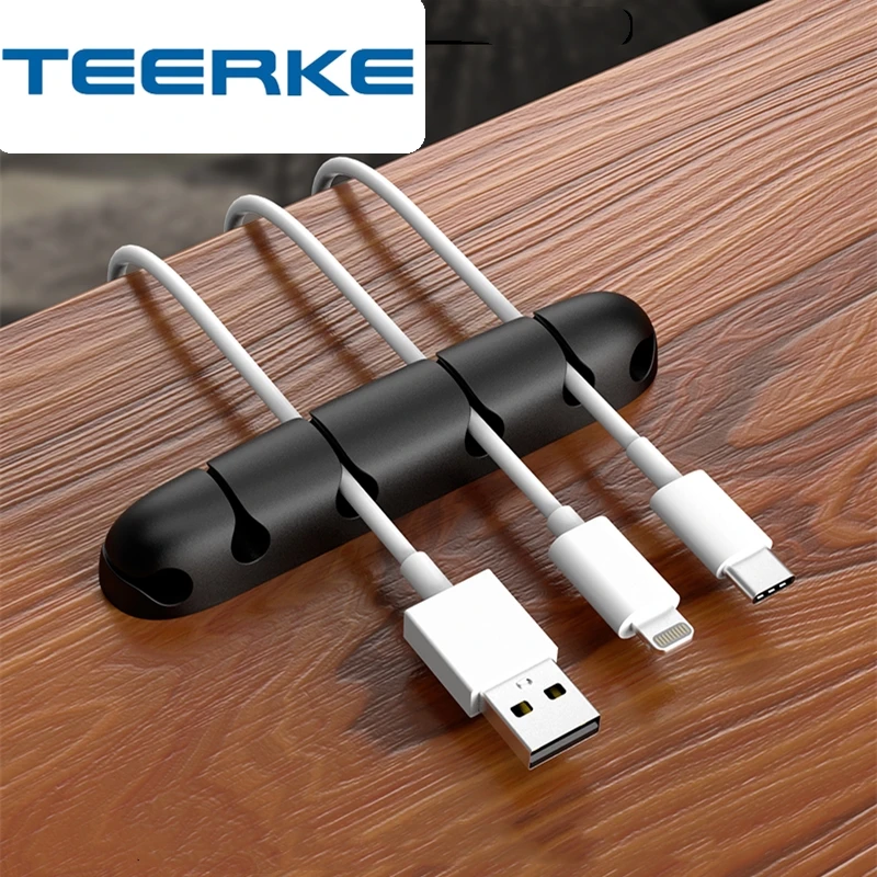 Органайзер для кабелей USB держатель проводов наушников зажим шнура офисные
