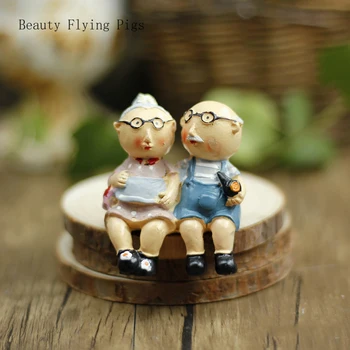 

Couples love whiteheads micro landscape creative garden desktop plant ornaments resin ornaments decorations wedding gifts