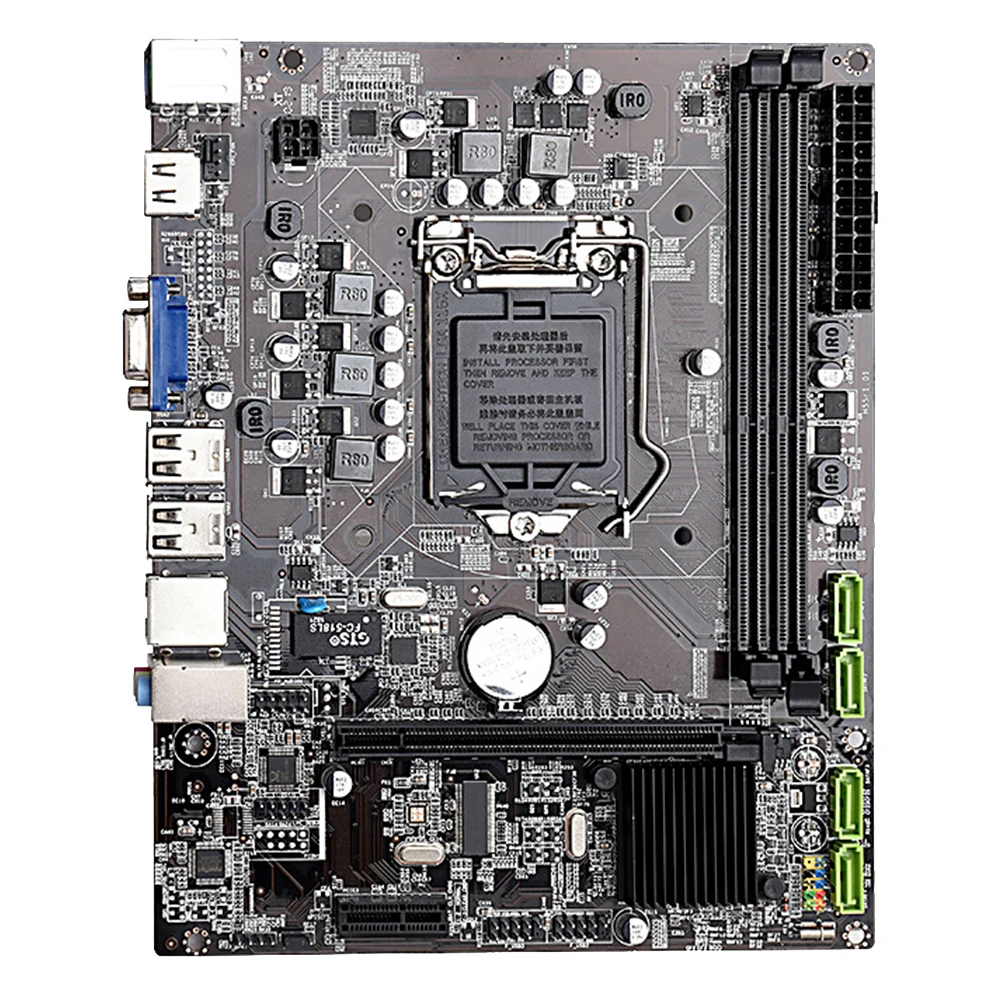 

H55 DDR3 Large Memory Dual Channel Accessories Strong Performance Durable Integrated USB Stable PCI-e Office Desktop Motherboard