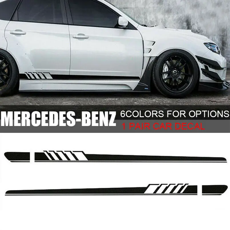 

One Pair Edition 1 Side Stripes Decal Sticker for Mercedes Benz W205 C Class AMG