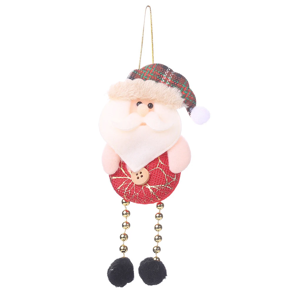 Рождественский Безликий гном кукла Санта-Клаус орнамент с рождественской елкой подвесная эльф украшение игрушка подарок на год для детей - Цвет: Santa Claus 03