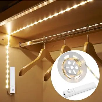 

USB LED Strip Light Indoor PIR Motion Sensor Detector Flexible Tape 5V LED Waterproof Lamp 1M 2M 3M 2835SMD 4AAA Battery Power