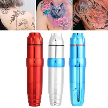 3 Colors Professional Rotary Tattoo Machine Pen Powerful Silent Motor Eyebrow Lip Eyeliner Permanent Makeup Tattoo RCA Interface
