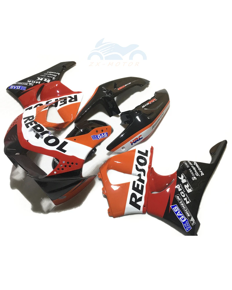 

Aftermarket Motorcycle Parts Fairing kits for Honda CBR900RR CBR919RR 1998 1999 orange black fairings set CBR 919 RR 98 99 TC38