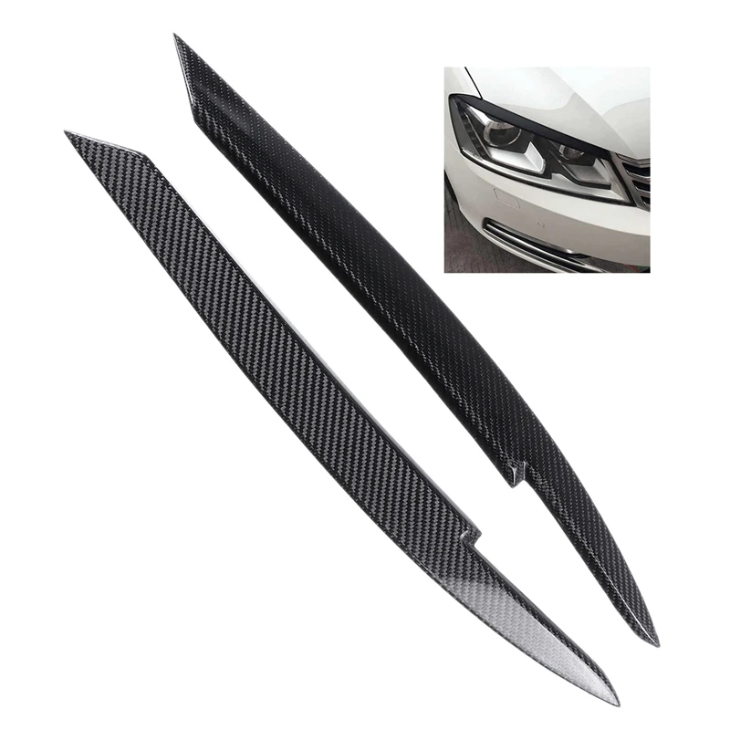 Auto Koplamp Cover Koplampen Wenkbrauw 2 stks Ooglid Cover Trim Voor Volkswagen Passat B7 2010 -2014 Stickers Cover Trim Accessoires ABS kopen vanaf een prijs van 91