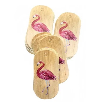 

50PCS/Lot Flamingo Paper Tags with Hemp Rope Wedding DIY Package Party Decorations Mariage Valentines Day Gifts Decor Supplies
