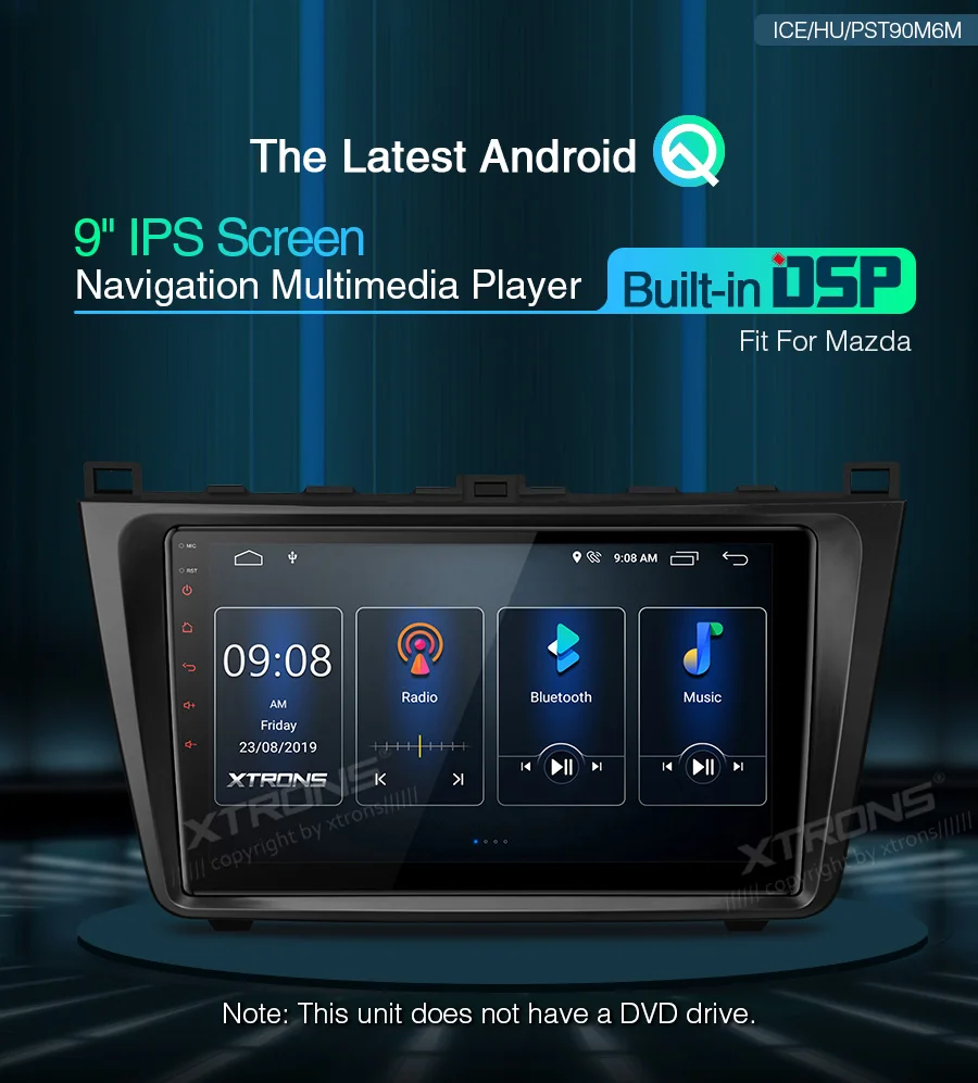 " Android 10,0 Q OS автомобильный мультимедийный gps радио для Mazda 6 2008-2012 и Mazda 6 Ultra 2008-2012 с полной поддержкой выхода RCA