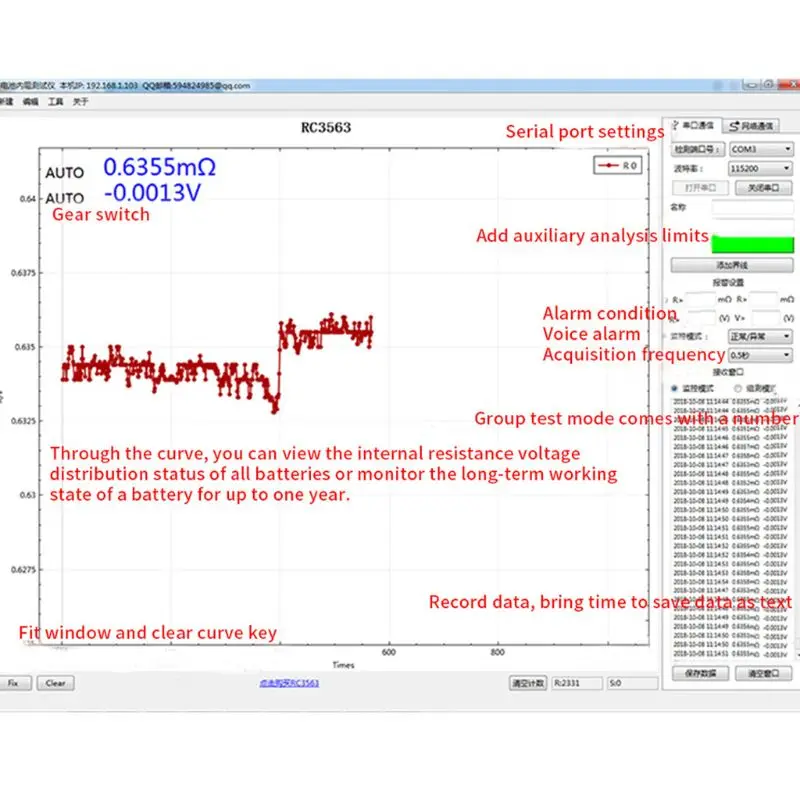 RC3563 Handheld Battery Internal Resistance Tester Analyzer for Car Vehicle Lead-acid Battery dry cell