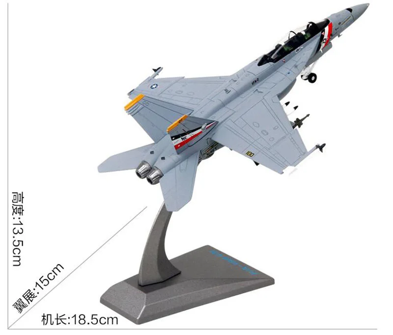 1/100 весы темно-синий армейский F/A-18 Strike Honet 1-18 Боевой сокол самолет литья под давлением модель металлического самолета игрушки для взрослых коллекции
