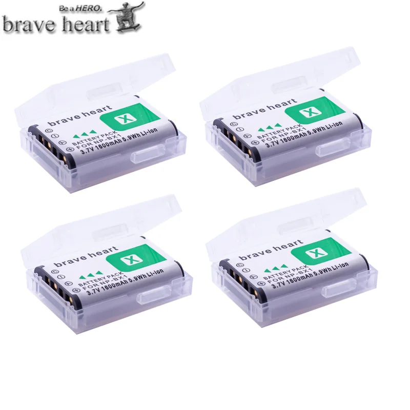 5x NP-BX1 np bx1 Батарея+ 3 слота ЖК-дисплей Зарядное устройство для sony DSC-RX100 DSC-WX500 Характеристическая вязкость полимера HX300 WX300 HDR-AS15 X3000R MV1 AS30V HDR-AS300 - Цвет: 4battery