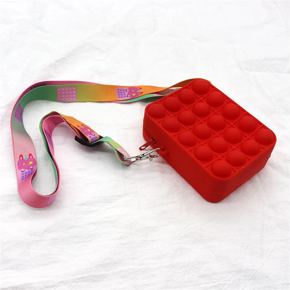 Fashion Unicorn Fidget Toys Bag Push Pop Bubbles Kawaii Wallet Bag Coin Purse Silicone Antistress Figet Sensory Toy For Girls Fashion Unicorn Fidget Toys Bag Push Pop Bubbles Kawaii Wallet Bag Coin Purse Silicone Antistress Figet Sensory Toy For Girls