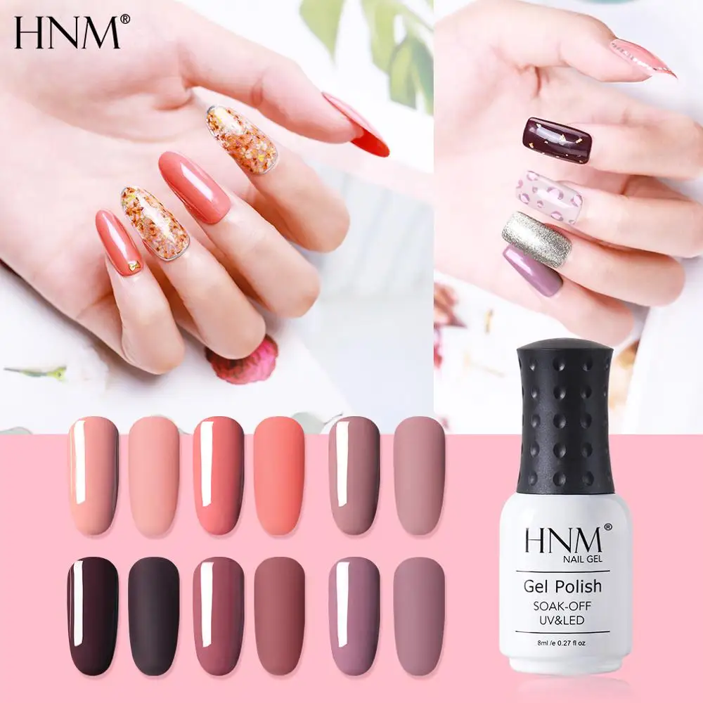 HNM 8 мл кирпич красный УФ-гель для ногтей DIY Narl Art Гибридный лак матовый топ светодиодный Полуперманентная краска Лаковая эмаль