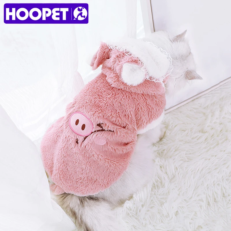 Одежда для кошек HOOPET зимнее теплое пальто щенков котят куртка маленьких средних