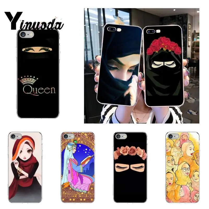 Yinuoda мусульман gril/глаза художественный Чехол для мобильного телефона fundas coque iPhone