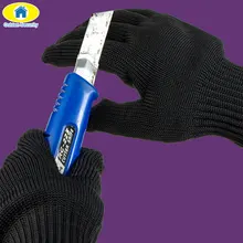 Спортивные рабочие защитные перчатки из нержавеющей стали, износостойкость, 5 уровневый разрез, защитные перчатки