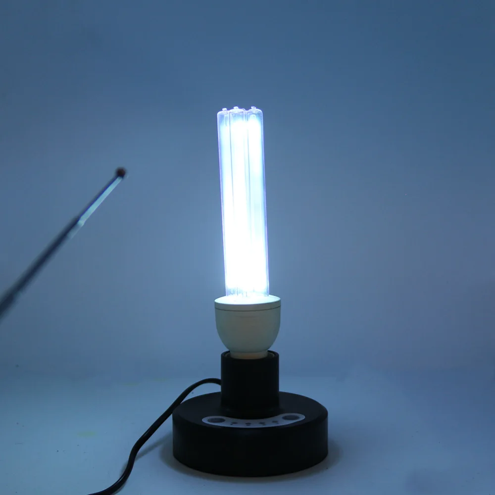 Таймер Пульт дистанционного управления Комплект w/UV кварцевый бактерицидный светильник Настольная лампа 25 Вт, дезинфицирует озон и бесплатно, США или ЕС вилка, защита от блокировки