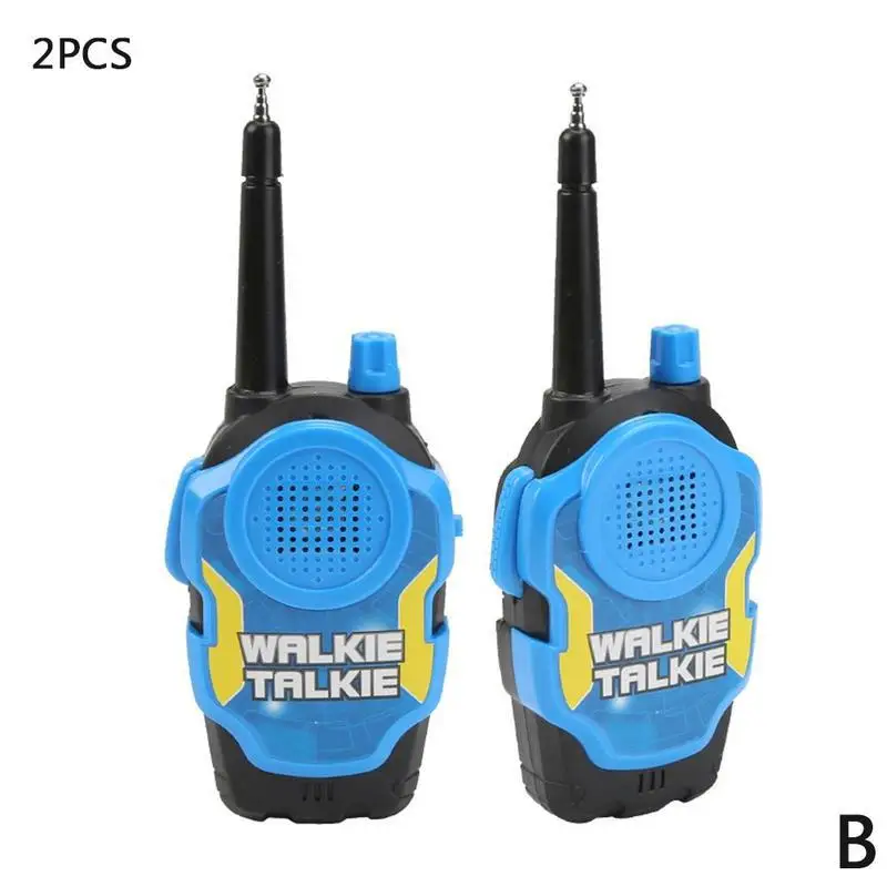 2 шт Walkie Talkie Игрушки с дистанционным вызовом портативная рация ролевые игры дом родитель-ребенок интерактивные Детские Обучающие анальные игрушки - Цвет: B