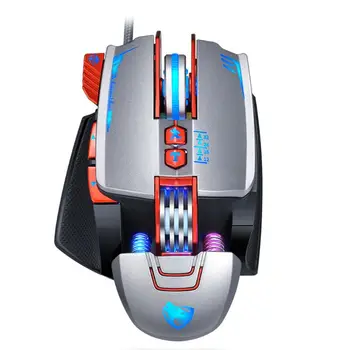 

USB Wired Gaming Mouse 8 Button DPI Adjustable LED Glowing Computer Game Mice