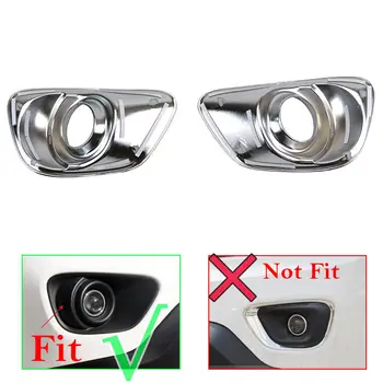 

Chrome Front Fog Light Lamp Cover Trim Bezel Insert Frame For Jeep Compass 11-14 Front Fog Light Lamp Cover Trim