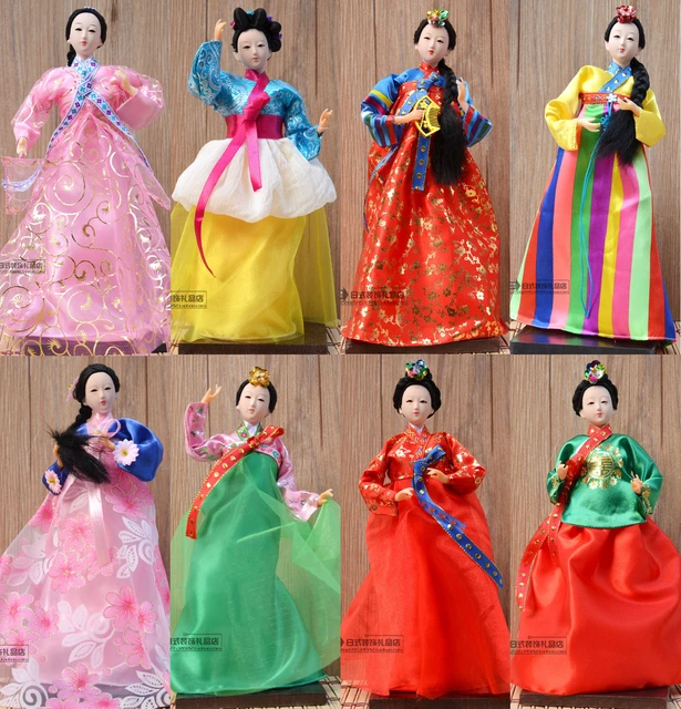 韓国韓服人形小像人形韓国人形30センチメートル美容女性結婚式の