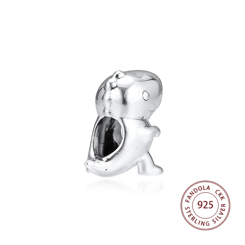 CKK Fit Pandora браслет ожерелье 925 серебро динозавр бусины Подвески Серебро 925 DIY аксессуары для ювелирных изделий