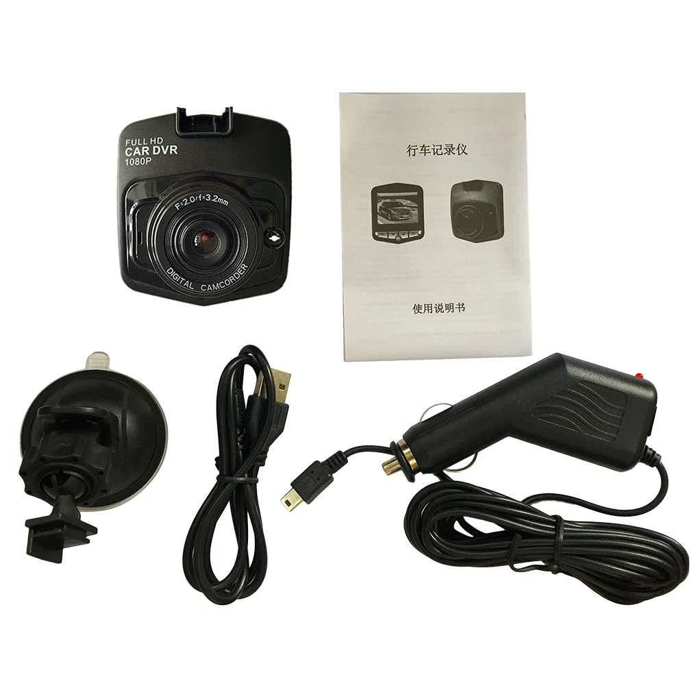 

Portable 2.4 inch LCD Car Camera DVR 720P Resolution Vehicle Video Recorder Dash Camera Driving Recorder Black