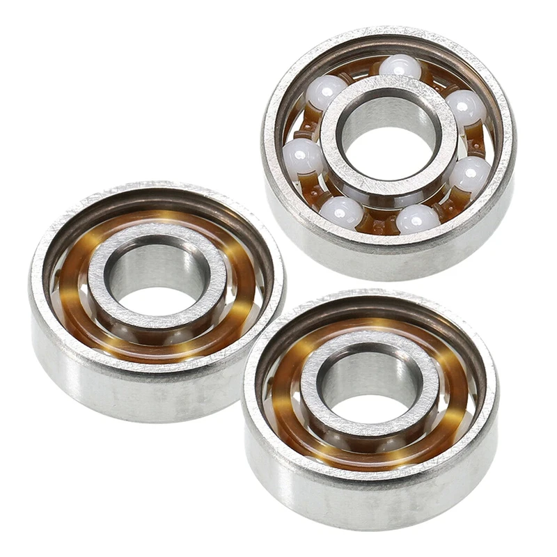

3Pcs 608 Hand Fidget Spinner Ceramic Speed ZrO2 Ball Bearings Set 8 x 22 x 7mm