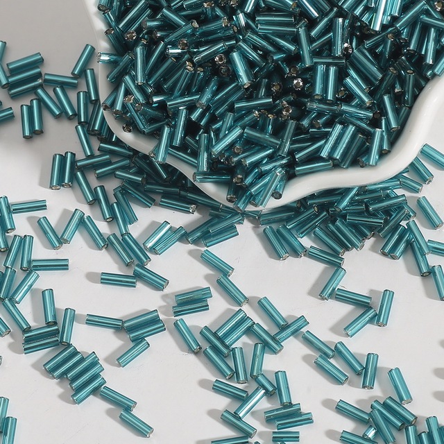 2x7mm Austria Crystal Tube Glass Beads Spacer Seed Beads For Jewelry Making DIY Necklace Bracelet