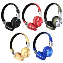 Беспроводные наушники Bluetooth 5,0, многоцветная металлическая складная гарнитура, Hi-Fi стерео наушники с шумоподавлением для смартфонов, ПК, ноутбуков