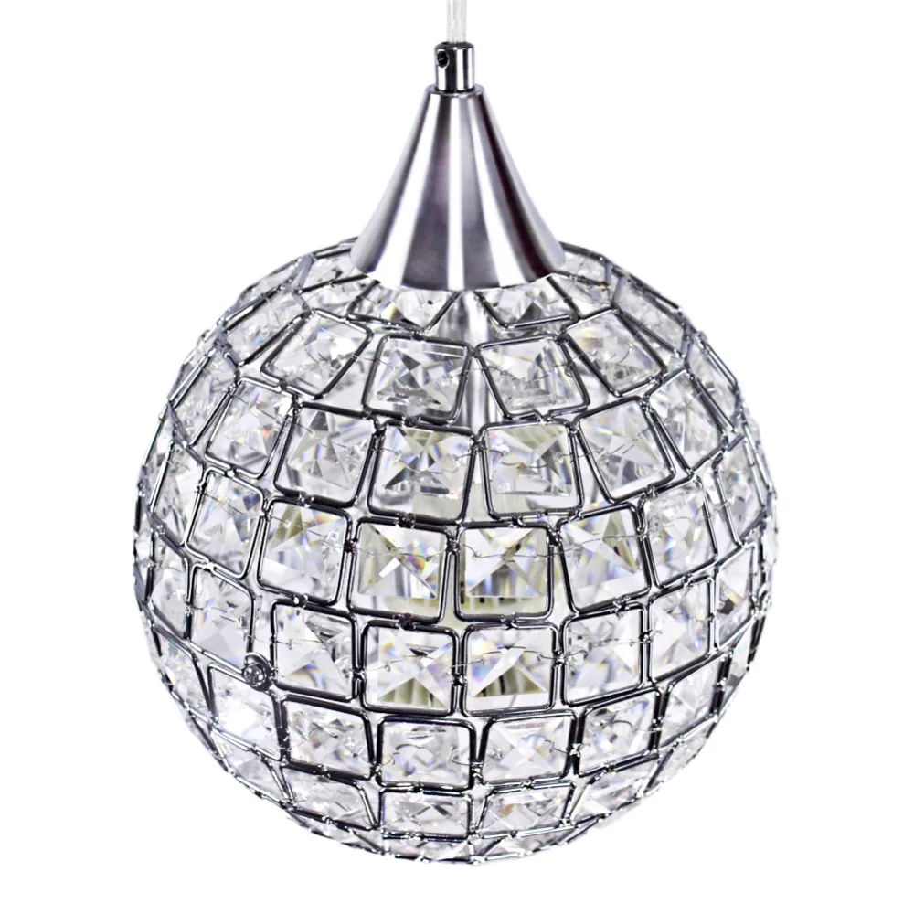Современный светодиодный подвесной светильник с шариками, люстра Cristal Lampara Colgante для гостиной, лофт, Декор, подвесной светильник, лампа E27