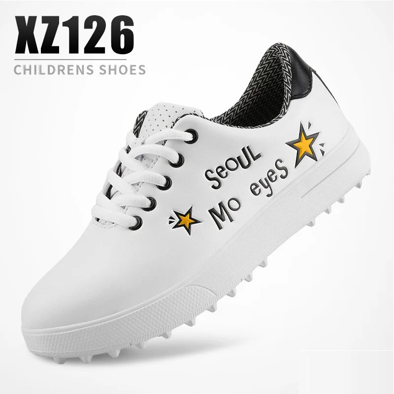 PGM обувь для гольфа для девочек; водонепроницаемые дышащие кроссовки для мальчиков; Детские нескользящие легкие кроссовки с мягкой подошвой