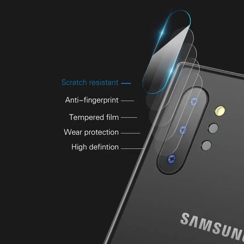 2 шт для задней панели Камера закаленное Стекло пленка для samsung Galaxy Note 10 Pro A70 A50 A30 A20 A10 A10S M30 M20 M10 Защитное стекло для линзы