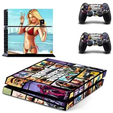 

Grand Theft Auto V GTA 5 PS4 Skin Sticker Decals Cover For PlayStation 4 PS4 Console & Controller Skins Stickers Vinyl