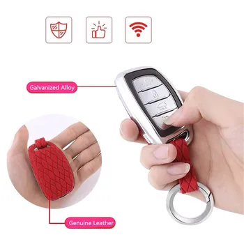 

Car Key Case Keychain Cover Galvanized Alloy For Hyundai Verna Sonata Elantra Tucson Auto Protection Shell