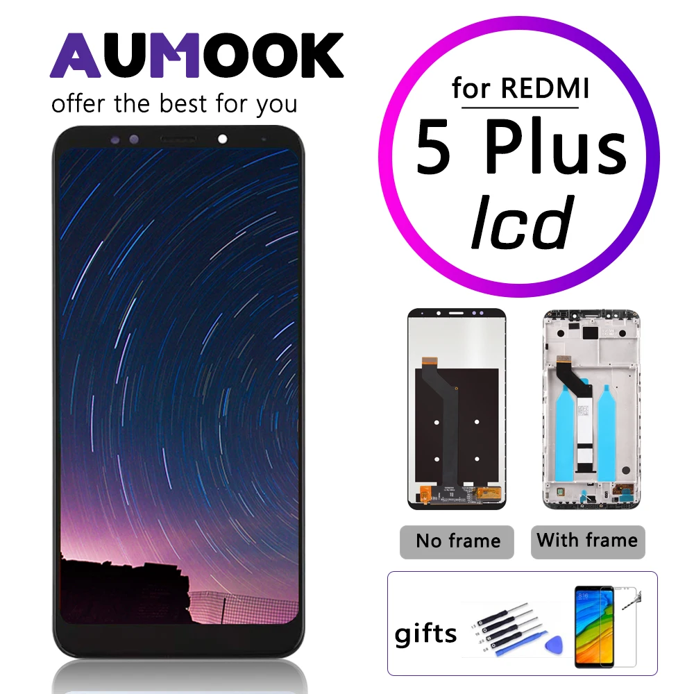 5 99 дюйма качественный ЖК дисплей AAA для Redmi Plus дигитайзер экрана с рамкой