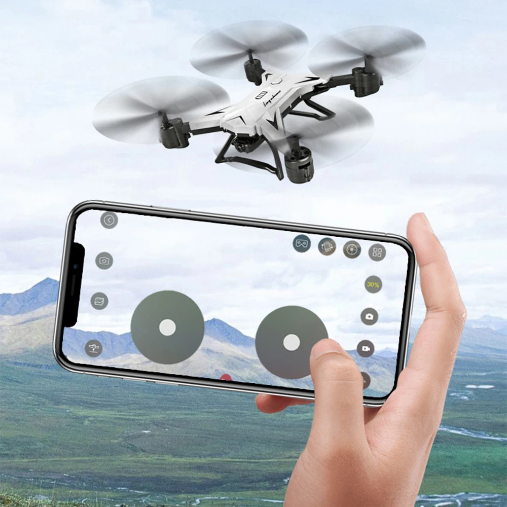 Профессиональный складной Квадрокоптер с камерой HD 1080P wifi FPV RC 20 минут работы от