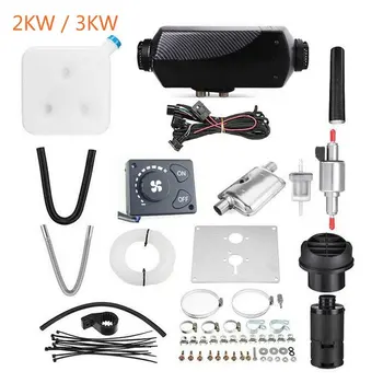 

2/3Kw 5kw 8KW LCD/Knob/Digital Switch Single hole heater with muffler Black plaid and Gray