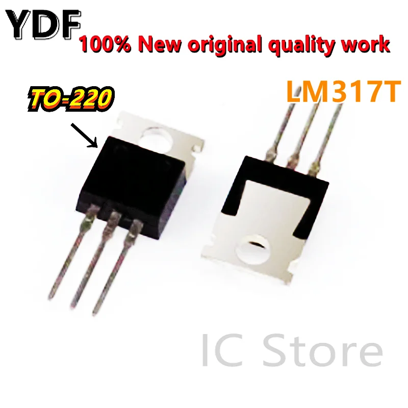 (10pcs) 100% LM317T TO220 317 LM317 1.2V-37V 1.5A TO-220 | Электронные компоненты и принадлежности