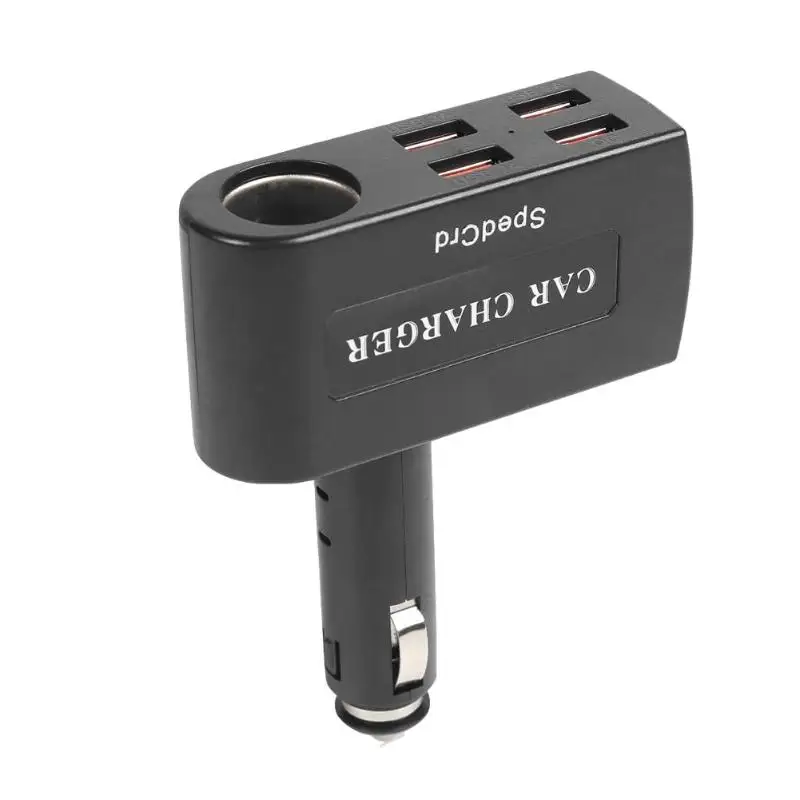 Автомобильное зарядное устройство 4 USB QC 3,0 адаптер для быстрой зарядки прикуриватель