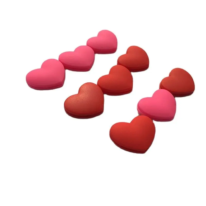 

10Pcs Silicone tennis racket vibration dampeners,Red and Pink Heart tennis racquet Shock Absorber,tennis dampers