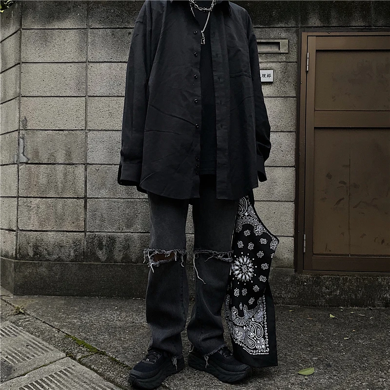Уличная мода, рваные джинсы Harajuku, узкие брюки-карандаш, женские сексуальные брюки, спортивный костюм, корейский стиль, для бега, панк, хип-хоп, Винтаж