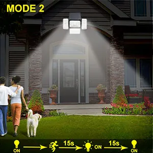 Upgrade 4 Heads 242 LED Solar Light Outdoor with Motion Sensor 1200LM Wide Angle Solar Powered Security Light Solar Flood Lights brightest outdoor solar lights