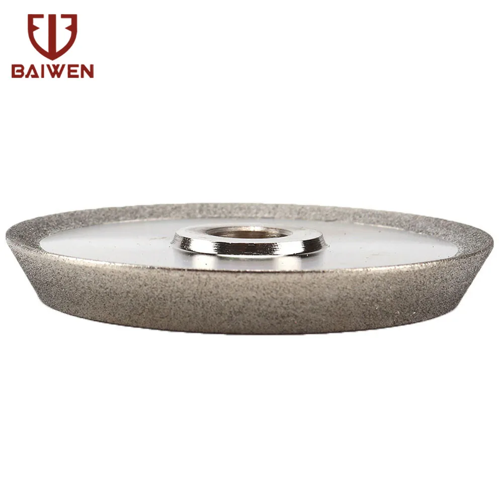 78mm Diamond Grinding Wheel Circle Sharpener Disc Dish Grinder for Carbide Metal Tungsten Steel Milling Cutter Tool 1/2'' Bore
