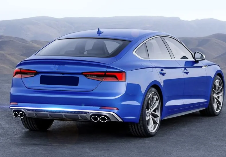Для Audi A5 Sline хэтчбек Высококачественный PU задний спойлер, диффузор защитное покрытие для бампера противоскользящая пластина бампер крышка