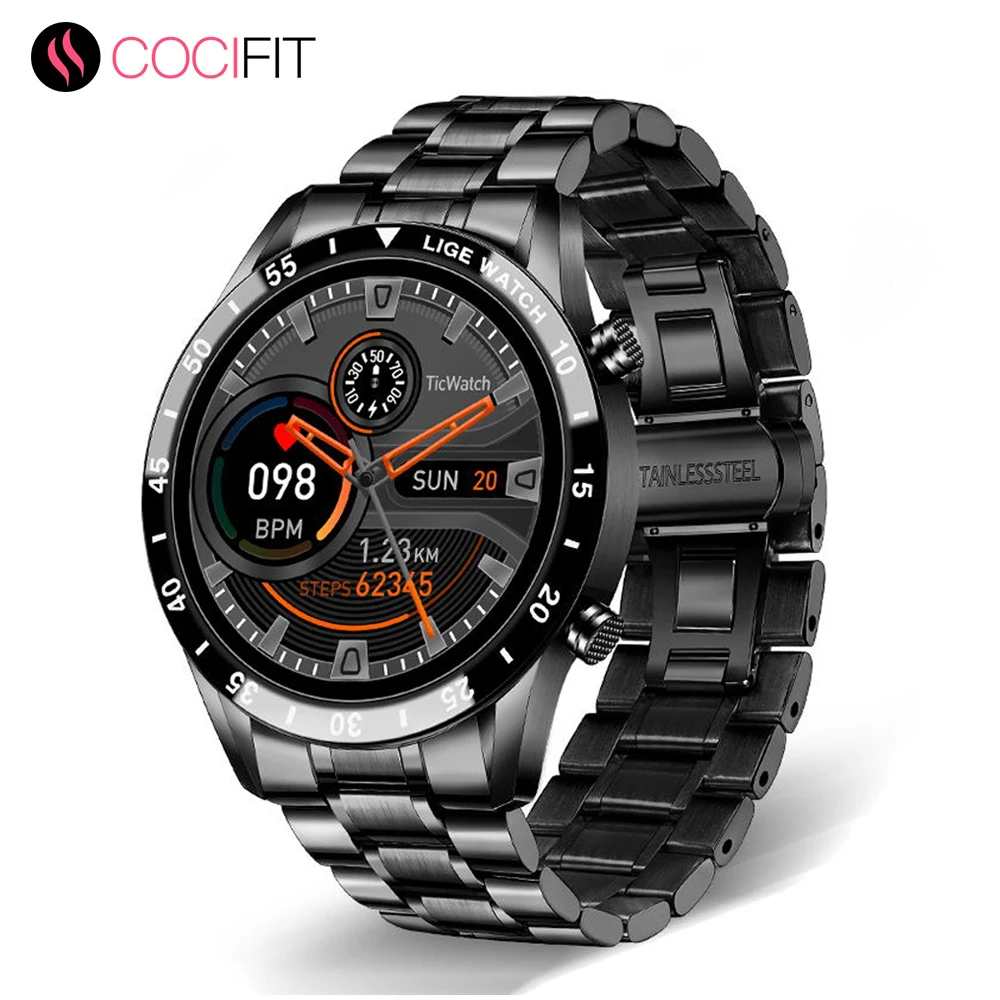 2020 New Bluetooth Call Smart Watch Dial and Answer Calls Sport Style Clock Round Full Touch Screen Smartwatch for men