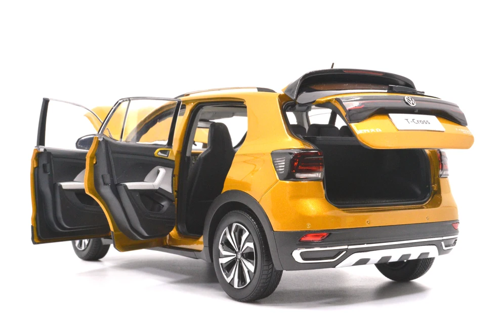 Модель Paudi 1/18 1:18 Масштаб VW Volkswagen T-Cross Золотой внедорожник металлическая литая модель автомобиля игрушка