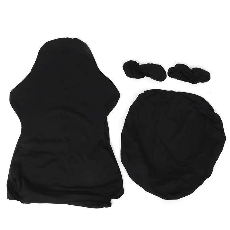 Черный Чехол для игрового кресла компьютер/офис/вращающийся стрейч поворотный игровой чехол для кресла эластичный подлокотник чехол для сиденья обеденный офисный стул - Цвет: Черный